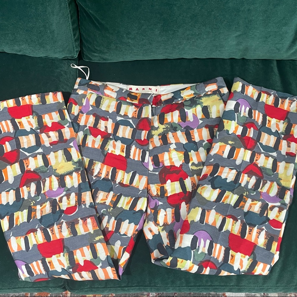 art deco ankle pants